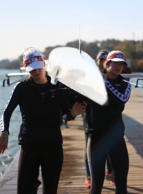 rowers carrying boat - heather noble nutrition